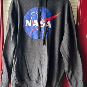 NASA Black Logo Hoodie - Space Graphic